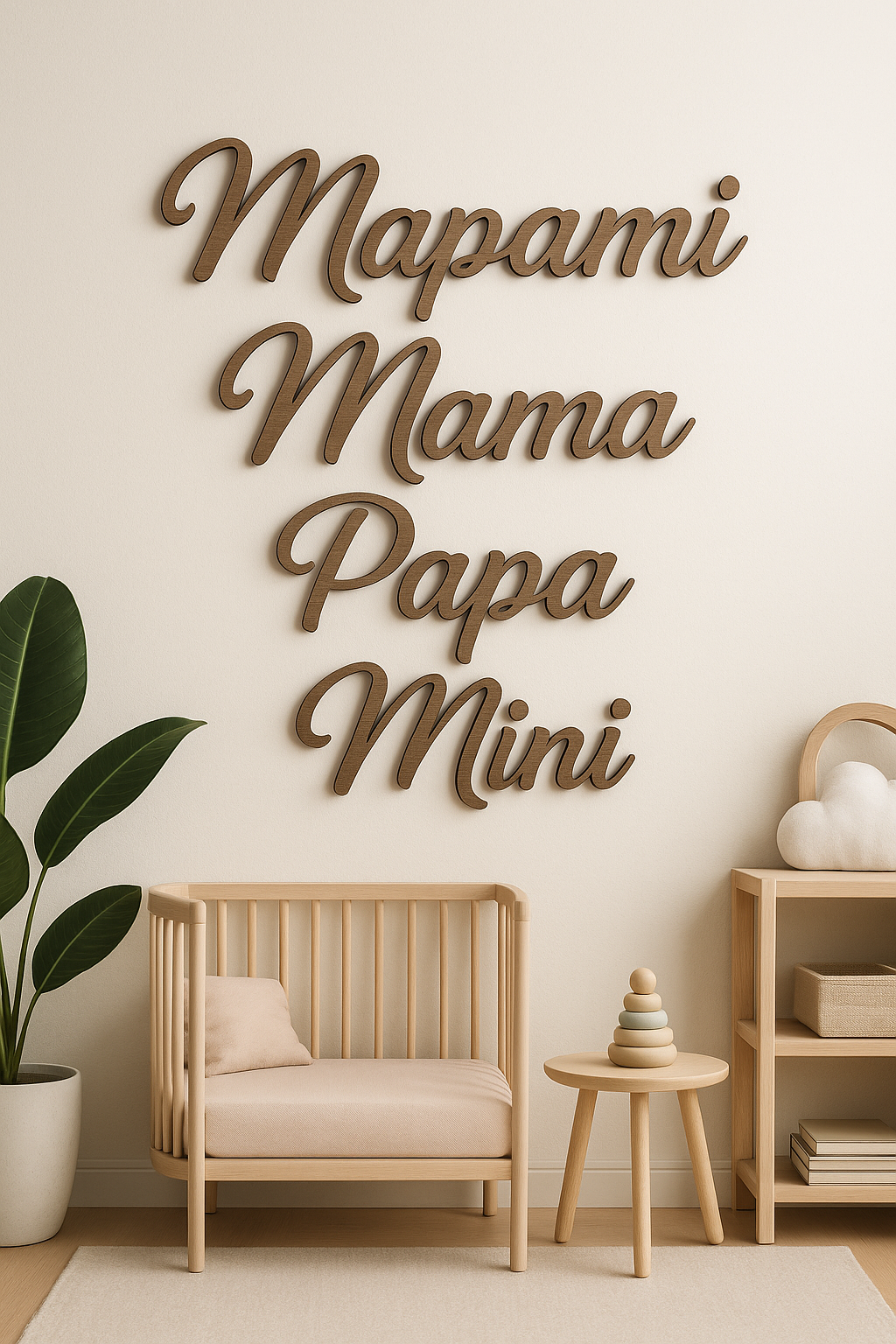 Personalisiertes Namensschild – aus Holz  | Liebevolles Türschild fürs Kinderzimmer / Namensschilder für Hochzeitsgäste