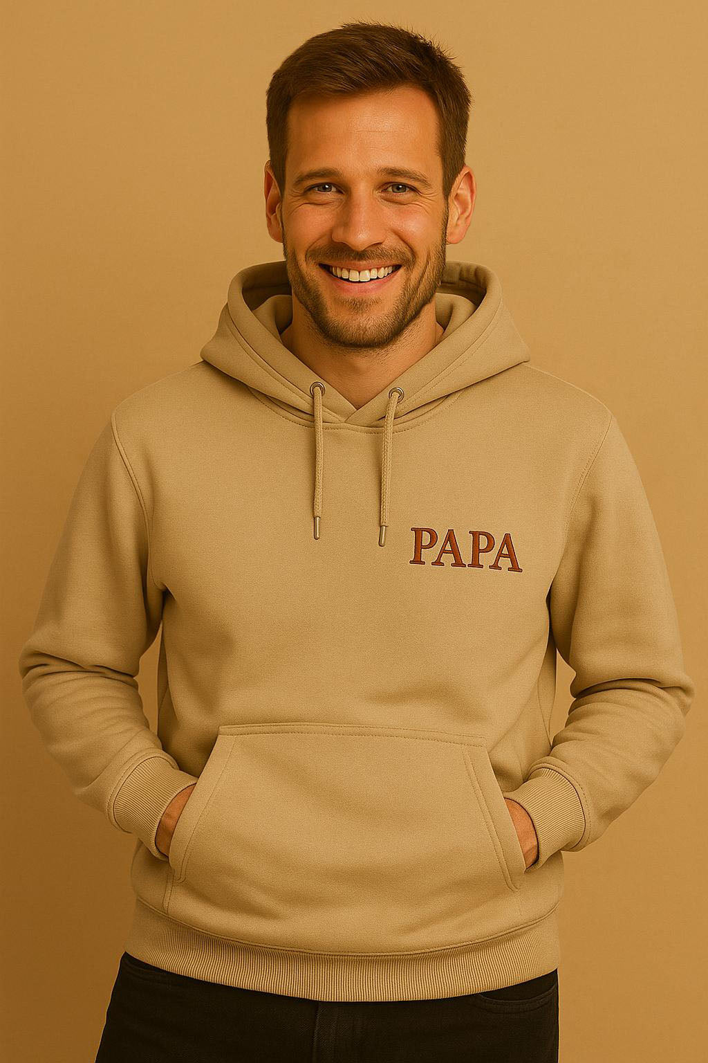 Papa Hoodie mit Stickerei - Personalisierbar