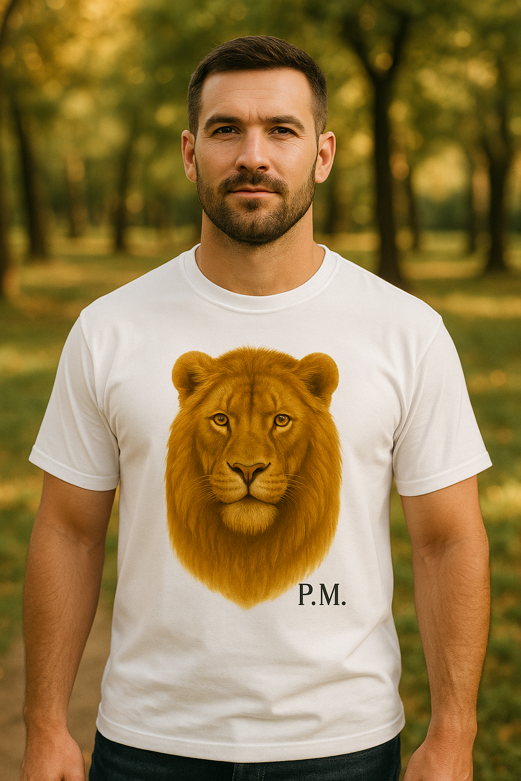 Papa Löwen T-Shirt - Personalisierbar