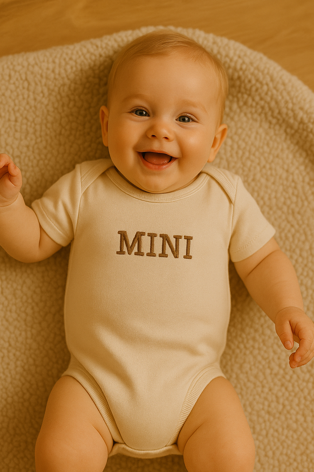 Baby Body Mini mit Stickerei - Personalisierbar